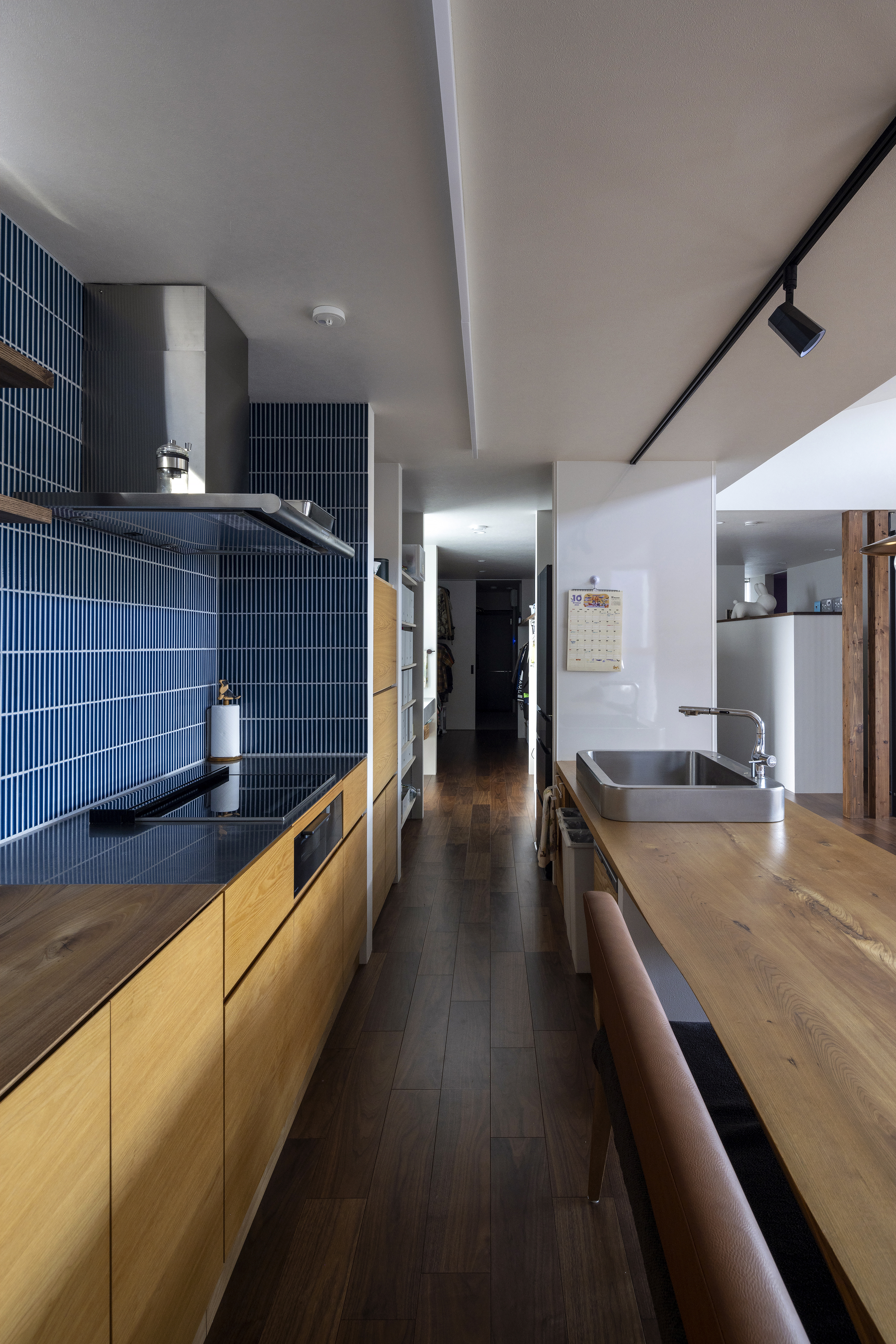 隣棟の二世帯住宅|美容室併用の子世帯。 厚別区の家02 写真4