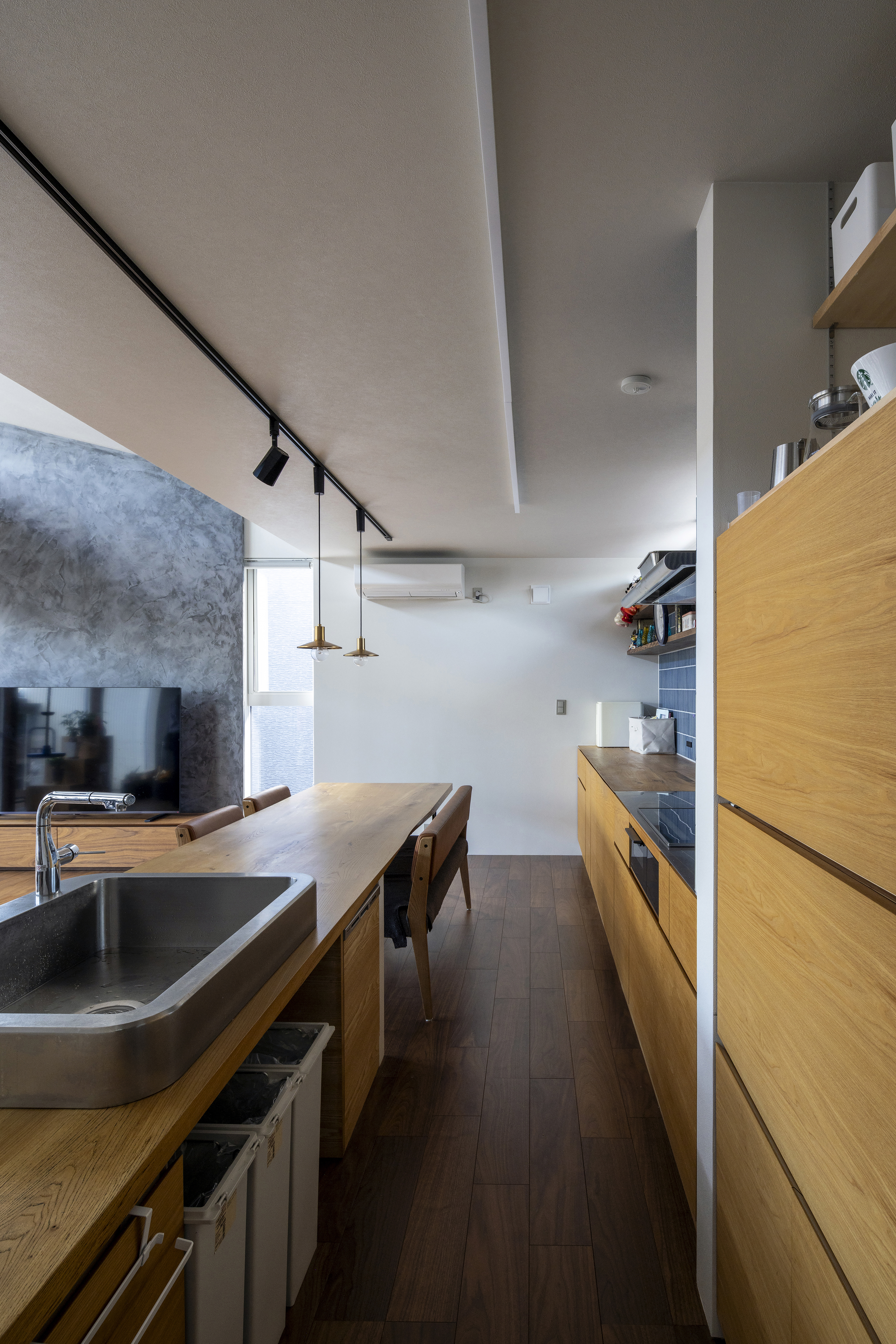 隣棟の二世帯住宅|美容室併用の子世帯。 厚別区の家02 写真5